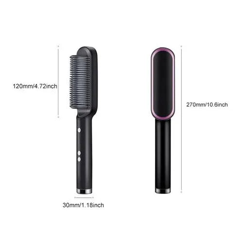 Professional Electric Hair Straightener Brush Heated Comb Straight