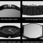 Black Aura Arabic Men's Watch - White Digits